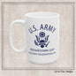 US Army Indiantown Gap Military Reservation PA Eagle Emblem Ceramic Mug – Vintage WWII U.S. Army Reproduction – 11oz & 15oz (P-6042)