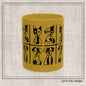Geometric Dog Color Mug | Minimalist Pet 11oz Ceramic Coffee Mug | 8 Color Choices (4277)