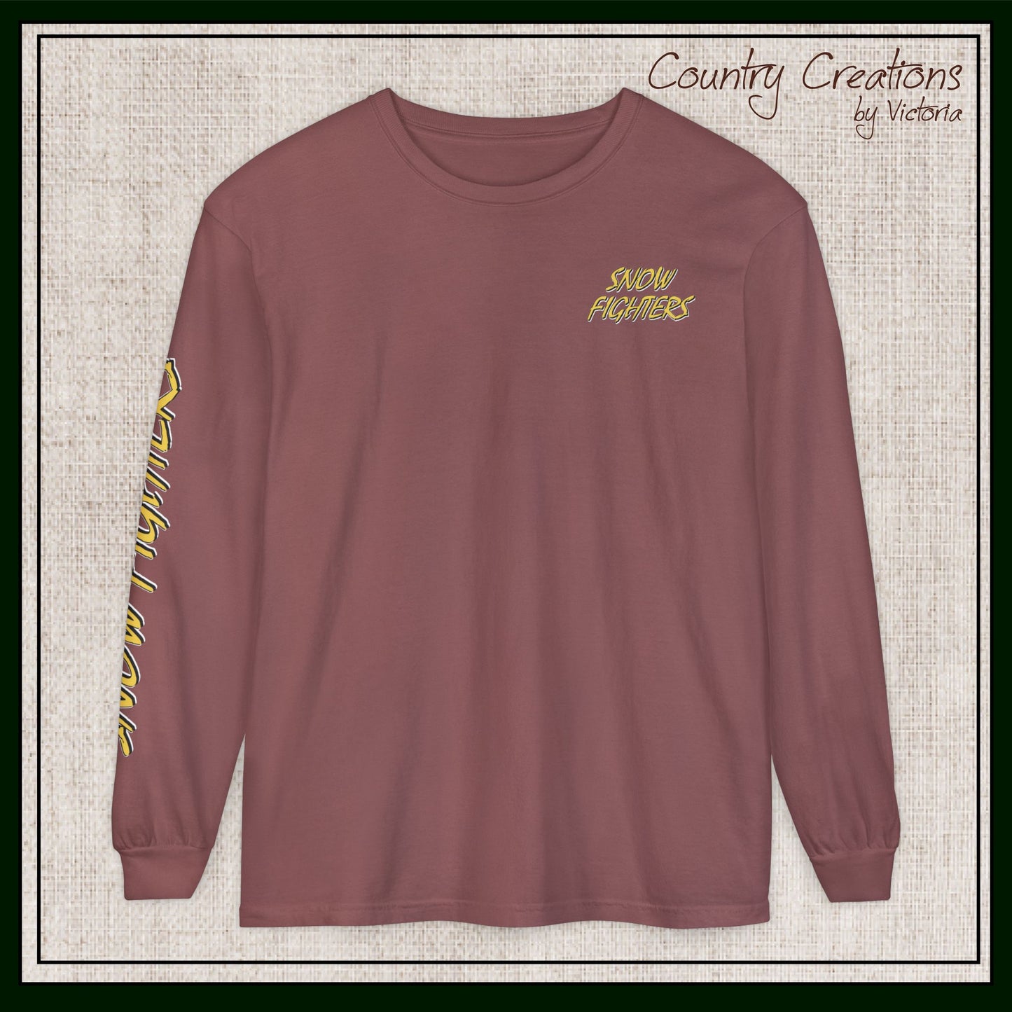 New York Snow Fighters Long Sleeve Comfort Colors® T-Shirt (3965)