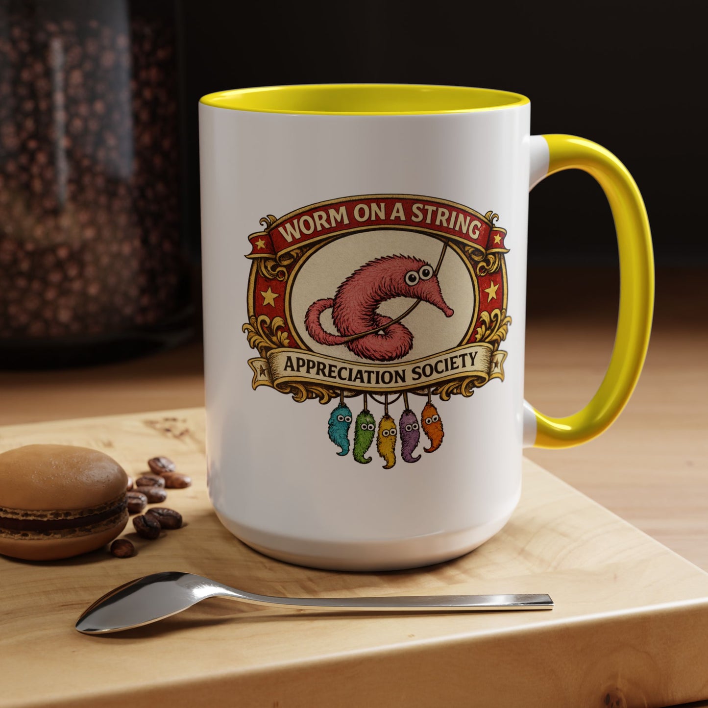 Worm on a String Appreciation Society Mug | Accent Coffee Mug 11/15oz (3898)