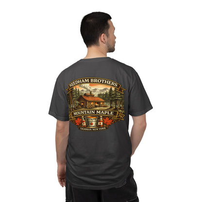 Needham Brothers Mountain Maple Short Sleeve T-Shirt, Comfort Colors Pigment Dyed Tee(3891)