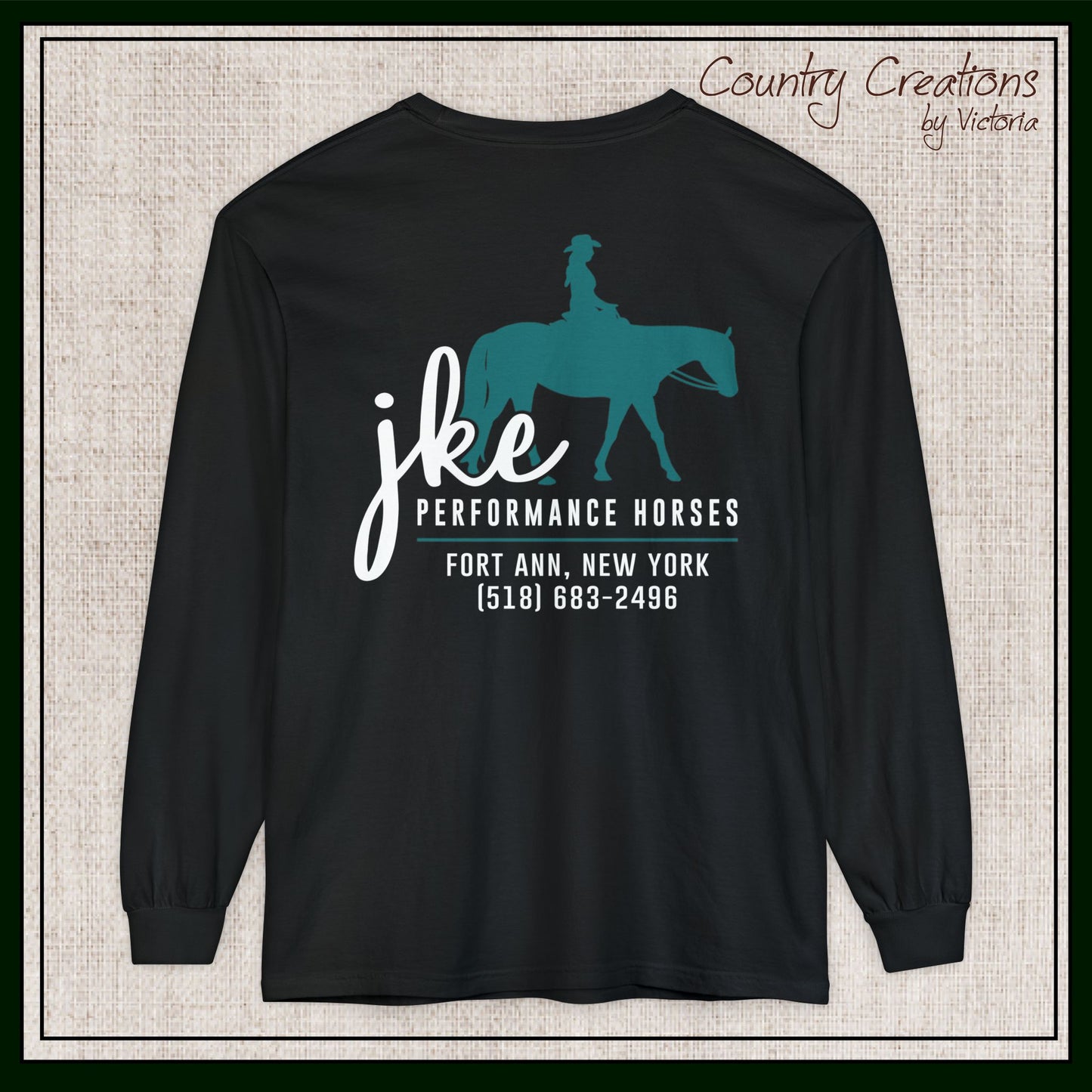 JKE Performance Horses Long Sleeve Comfort Colors® T-Shirt (3968)