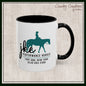 JKE Performance Horses Ceramic Color Accent Coffee Mug (3969)