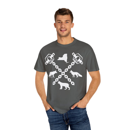 New York Trapper Unisex Comfort Colors T-Shirt – Hunter Lover Gift, Rustic Outdoor Graphic Tee (P6028)