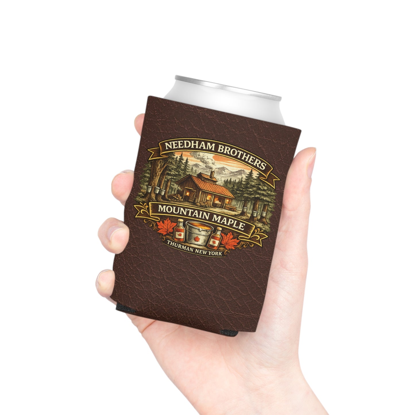 Needham Brothers Mountain Maple Cabin Insulated Can Coozie (3885)