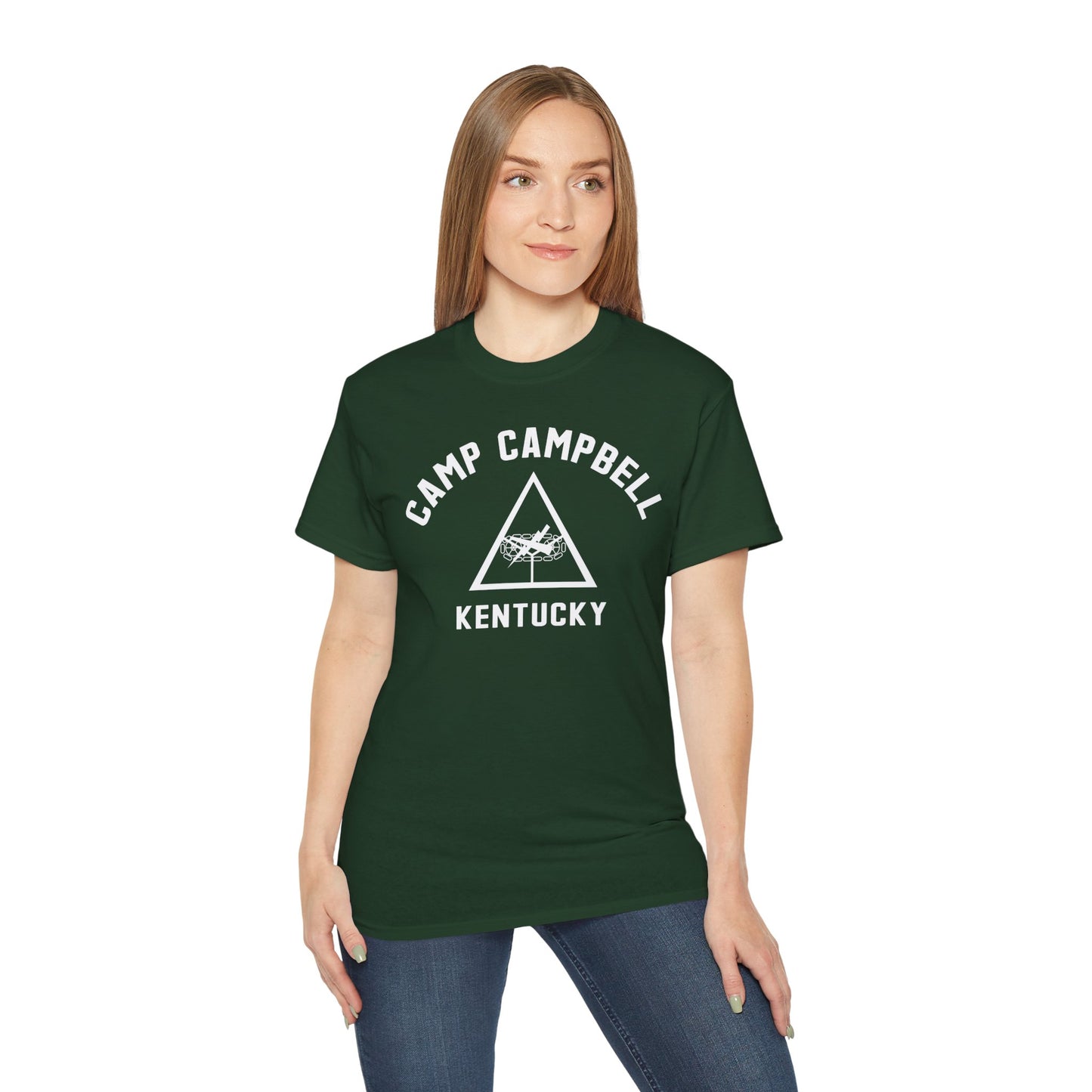 Camp Campbell Kentucky Short Sleeve Tee – Vintage WWII U.S. Army Reproduction T-Shirt, Military Pride Tee, Veteran Gift (P-6057)