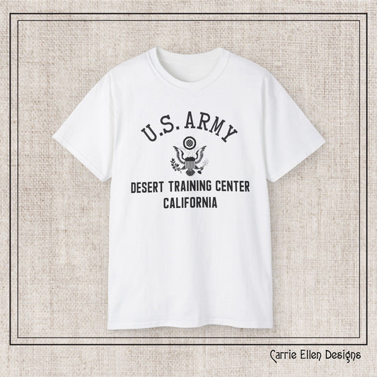 US Army Desert Training Center Short Sleeve Tee – Vintage WWII U.S. Army Reproduction T-Shirt (P-6045)