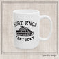 Fort Knox Kentucky Army Tank Ceramic Mug – Vintage WWII U.S. Army Graphic Reproduction – 11oz & 15oz Sizes (P-6048)