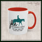 JKE Performance Horses Ceramic Color Accent Coffee Mug (3969)