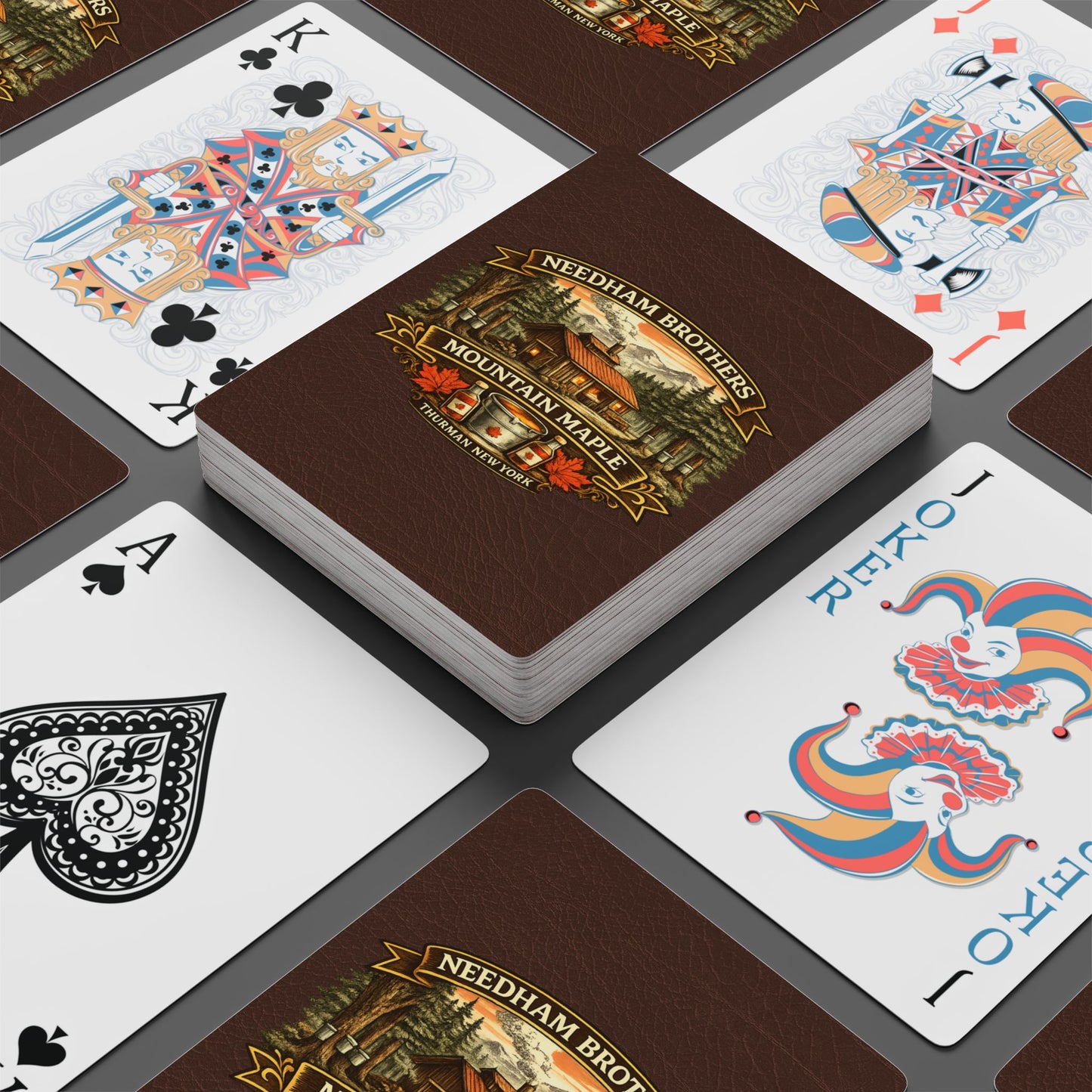 Needham Brothers Mountain Maple Logo Poker Playing Cards (3884)