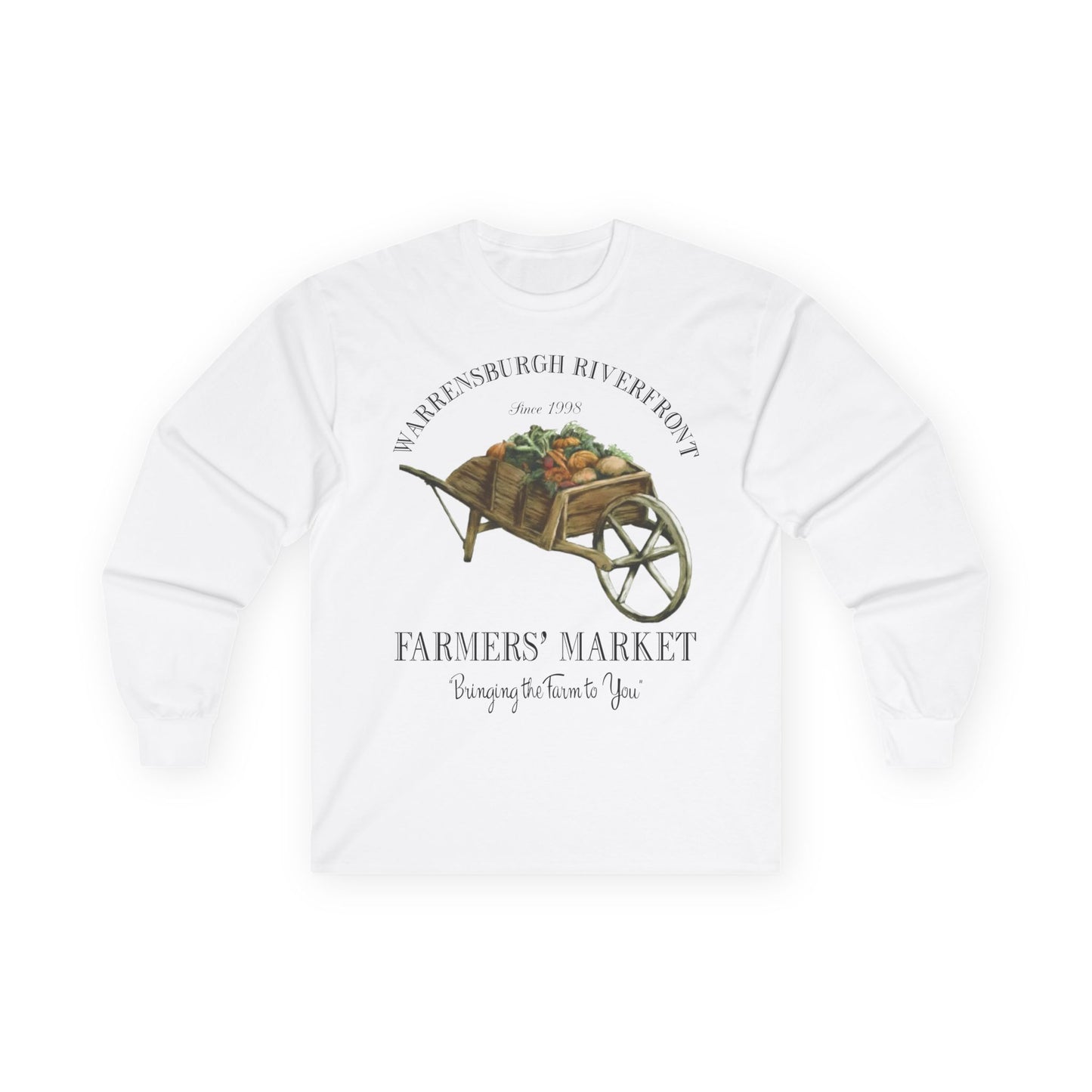 Warrensburgh Riverfront Farmers Market Unisex Long Sleeve Tee (P-6011)