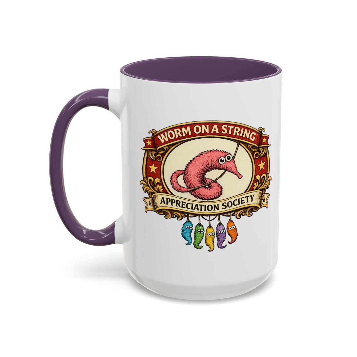 Worm on a String Appreciation Society Mug | Accent Coffee Mug 11/15oz (3898)