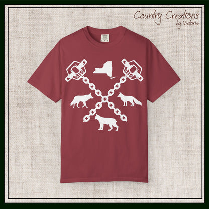 New York Trapper Unisex Comfort Colors T-Shirt – Hunter Lover Gift, Rustic Outdoor Graphic Tee (P6028)