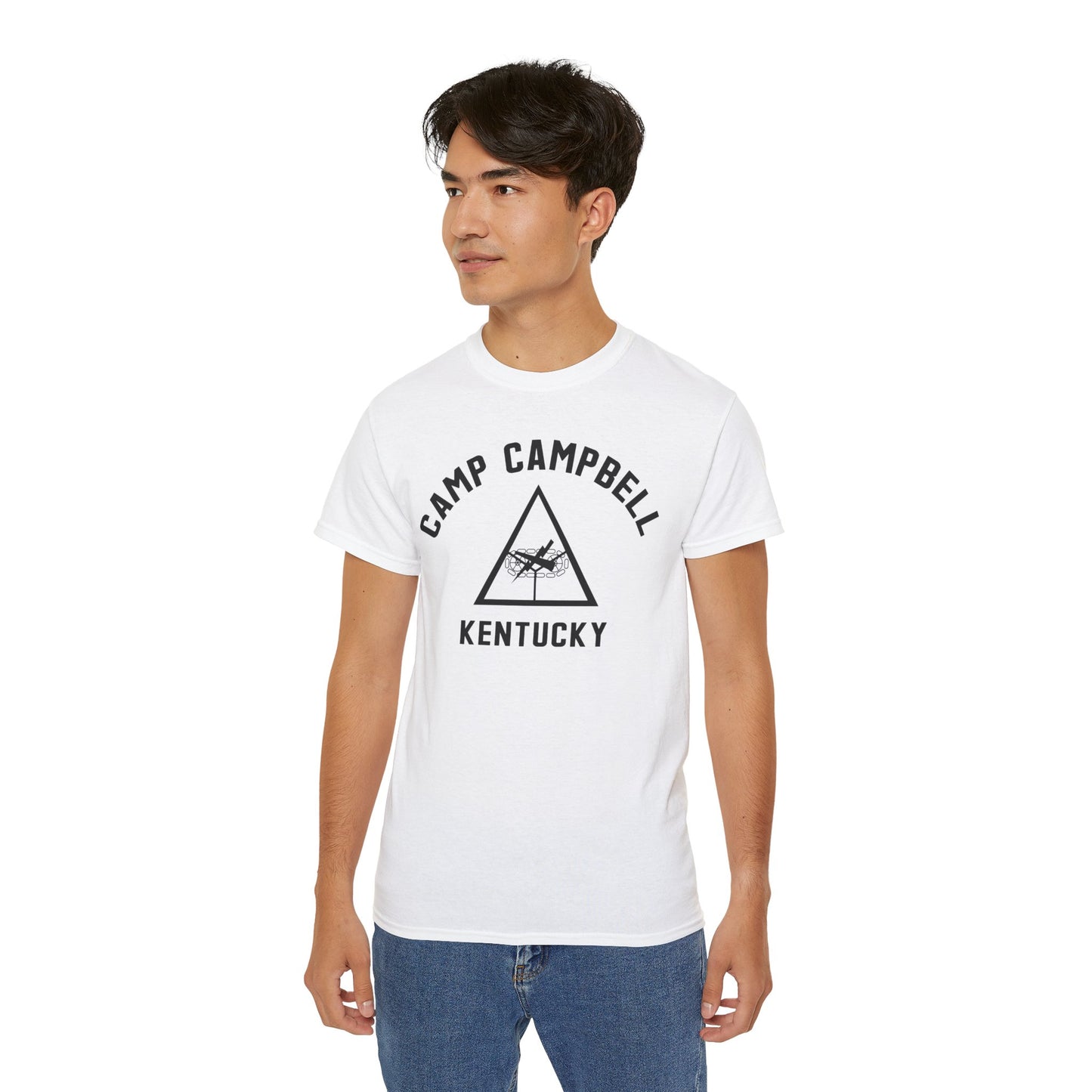 Camp Campbell Kentucky Short Sleeve Tee – Vintage WWII U.S. Army Reproduction T-Shirt, Military Pride Tee, Veteran Gift (P-6057)