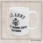 US Army Desert Training Center California Ceramic Mug – Vintage WWII U.S. Army Reproduction – 11oz & 15oz (P-6046)