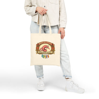 Worm on a String Appreciation Society – Canvas Reusable Tote Bag (3899)