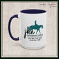 JKE Performance Horses Ceramic Color Accent Coffee Mug (3969)