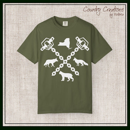 New York Trapper Unisex Comfort Colors T-Shirt – Hunter Lover Gift, Rustic Outdoor Graphic Tee (P6028)