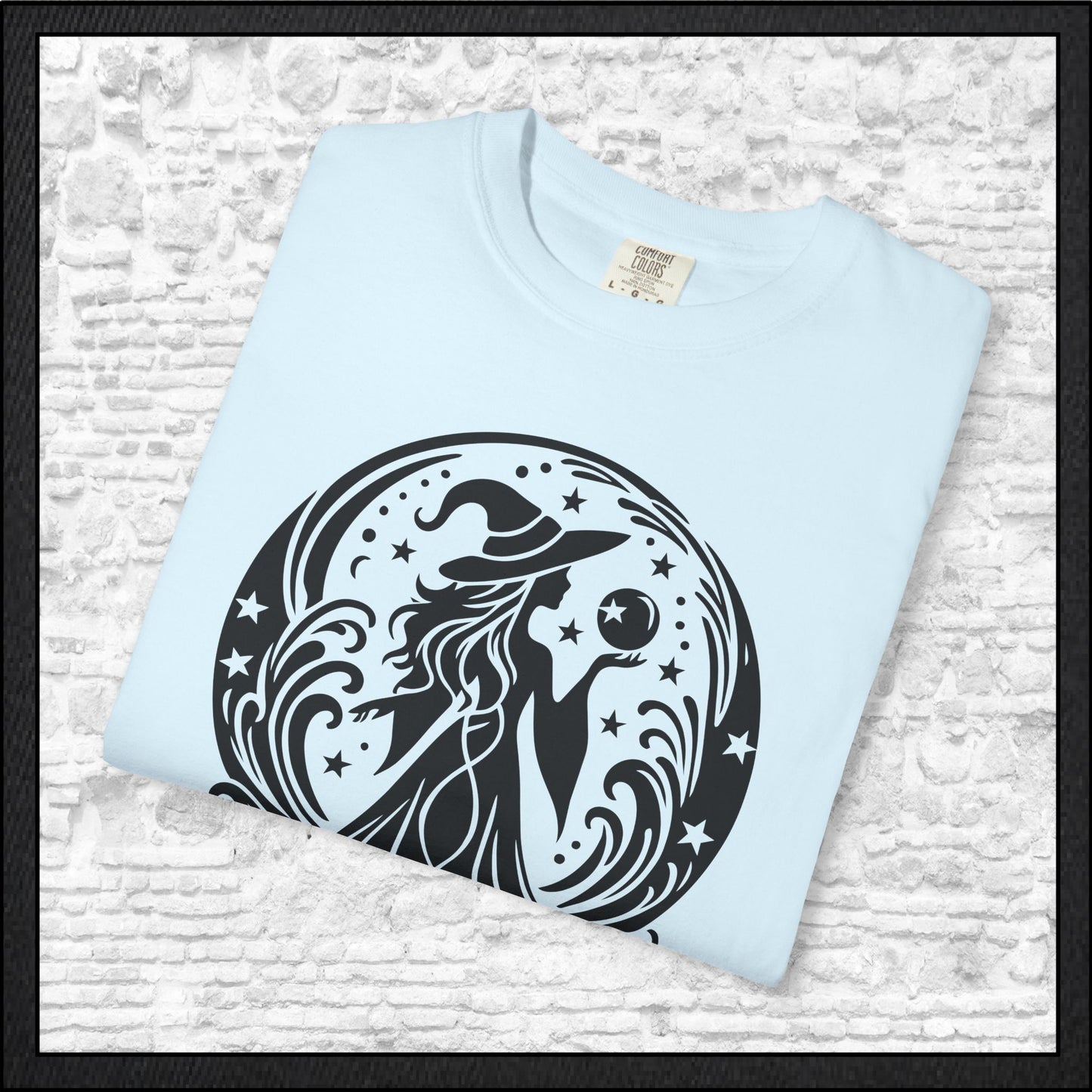 Enchanting Witch with Crystal Orb Comfort Colors T-Shirt | Mystical Witch Shirt (4281)