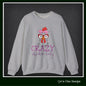 Crazy Chicken Lady Crewneck Sweatshirt – Unisex Long Sleeve Crew Neck Sweatshirt | Cozy Farmhouse Apparel (P-6079)