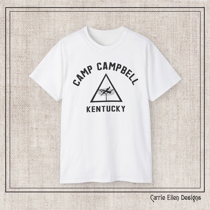 Camp Campbell Kentucky Short Sleeve Tee – Vintage WWII U.S. Army Reproduction T-Shirt, Military Pride Tee, Veteran Gift (P-6057)