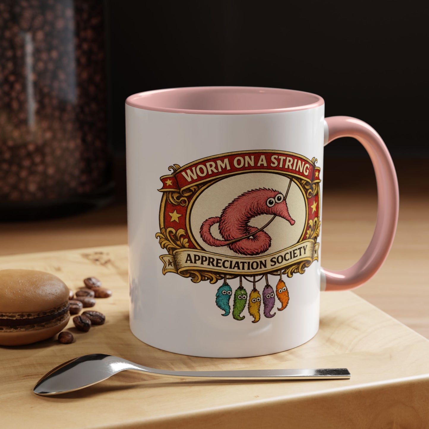 Worm on a String Appreciation Society Mug | Accent Coffee Mug 11/15oz (3898)