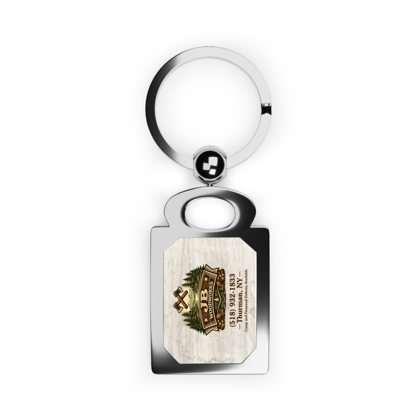 JB Woodworks Rectangle Keyring (3872)