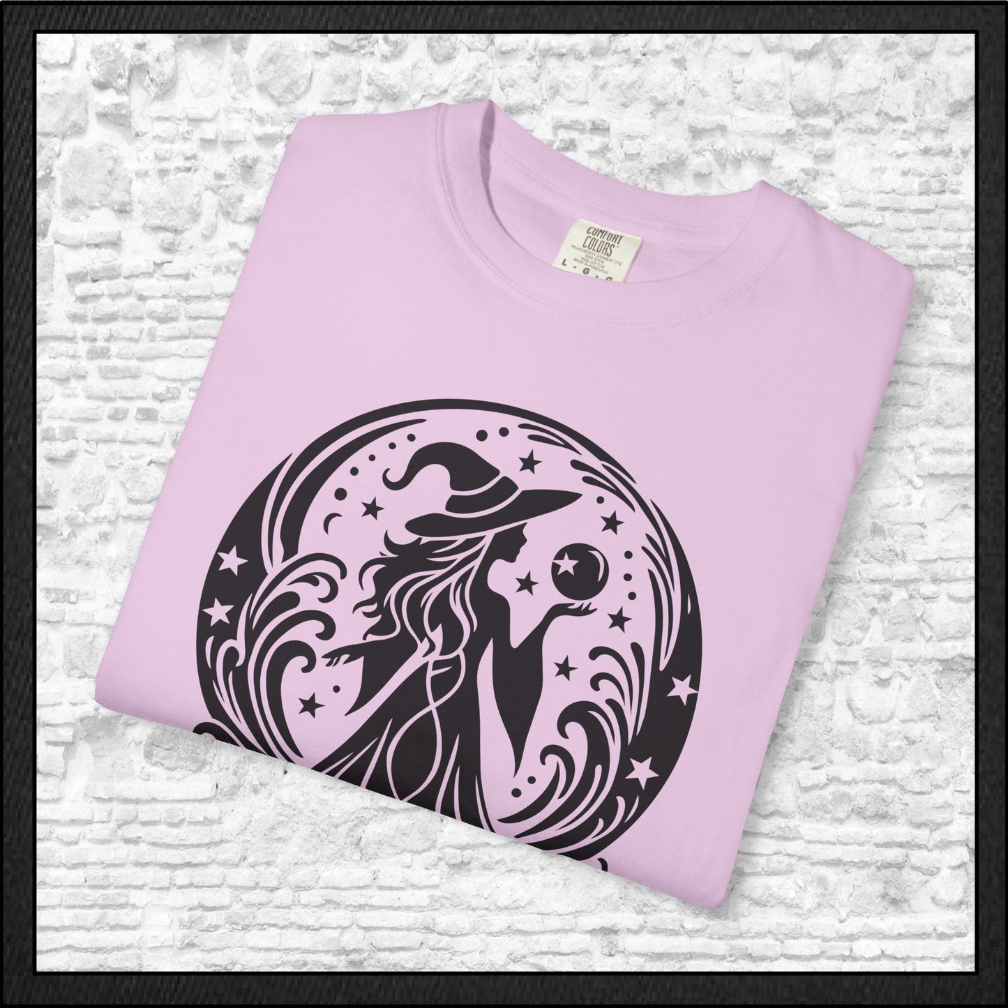 Enchanting Witch with Crystal Orb Comfort Colors T-Shirt | Mystical Witch Shirt (4281)