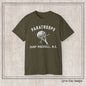 Camp Mackall Paratroops Short Sleeve T-Shirt – Vintage WWII Military Camp Design – Heavyweight 100% Cotton Tee (P-6032)