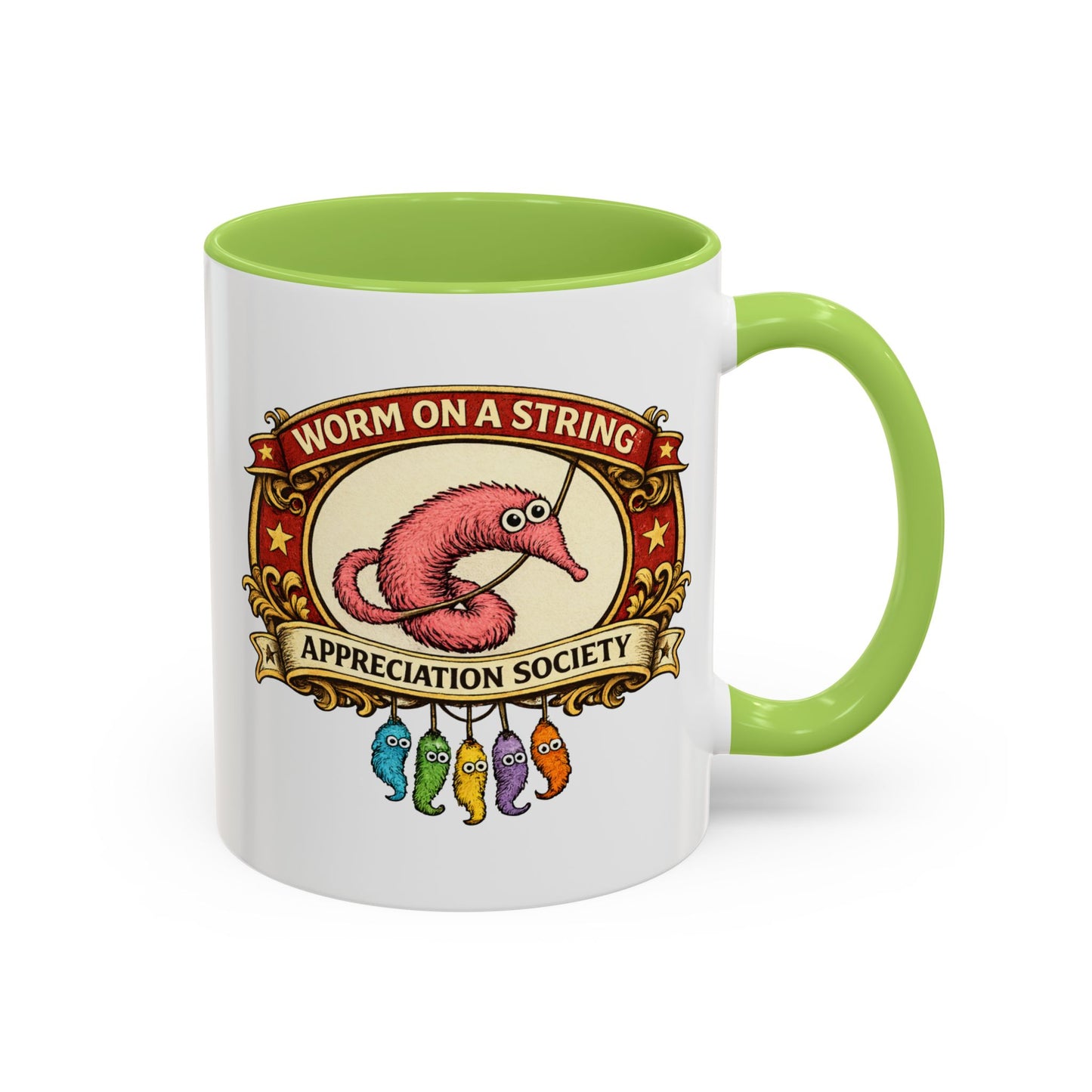 Worm on a String Appreciation Society Mug | Accent Coffee Mug 11/15oz (3898)