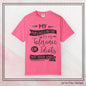 Tolerance of Idiots Snarky Quote Garment-Dyed Short Sleeve T-Shirt, Comfort Colors Adult Humor Printed Tee (P-6018)