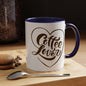 Coffee Lover Heart Design Ceramic Accent Mug | Coffee Lover Gift Idea | 11oz & 15oz (3799)