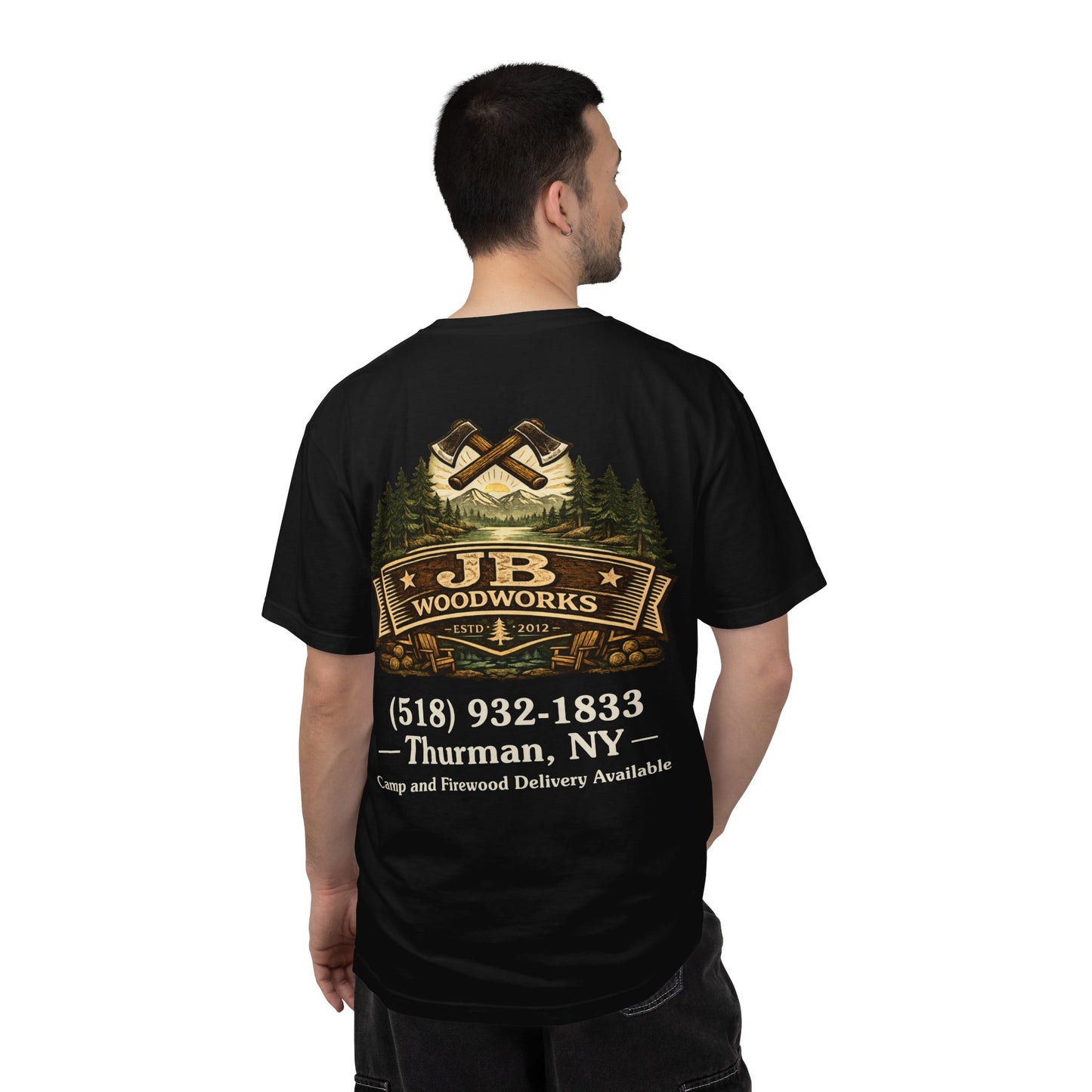 JB Woodworks Logo Pigment Dyed Comfort Colors T-shirt (3875)