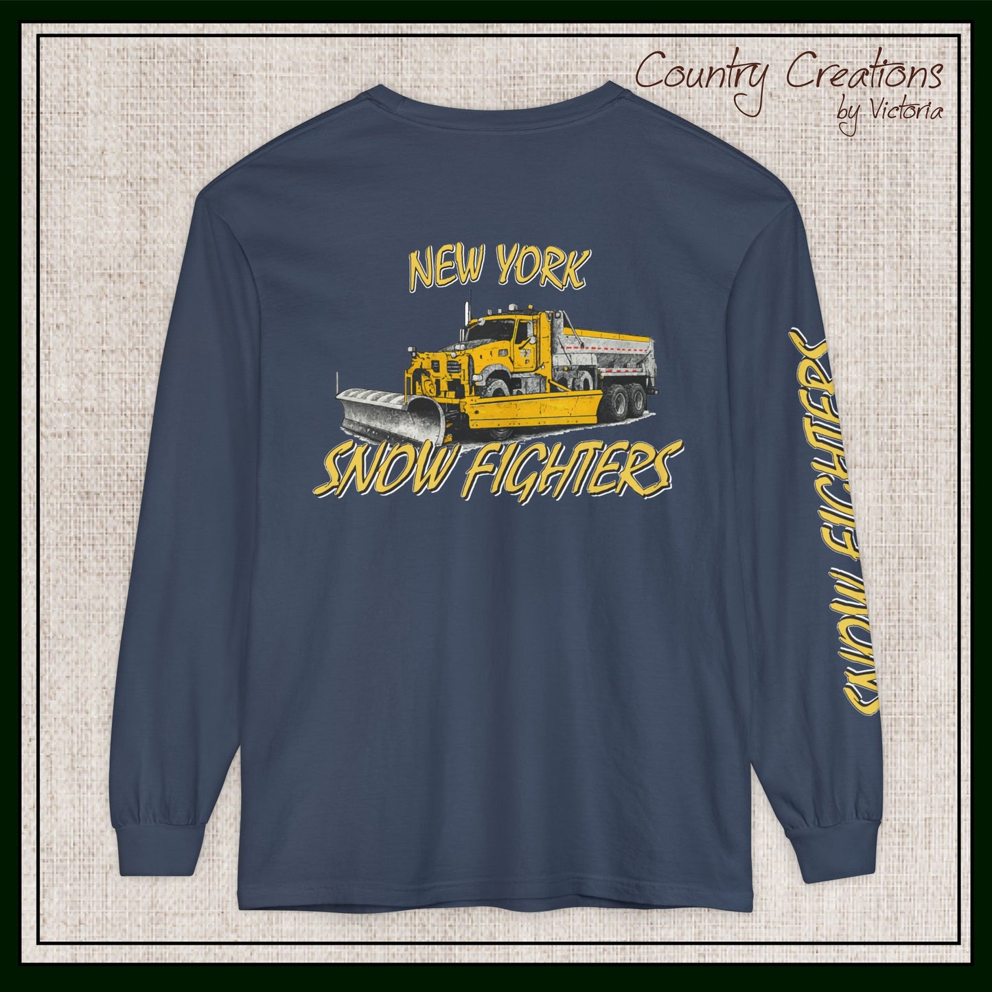 New York Snow Fighters Long Sleeve Comfort Colors® T-Shirt (3965)