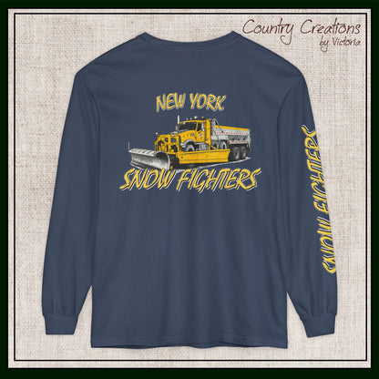New York Snow Fighters Long Sleeve Comfort Colors® T-Shirt (3965)