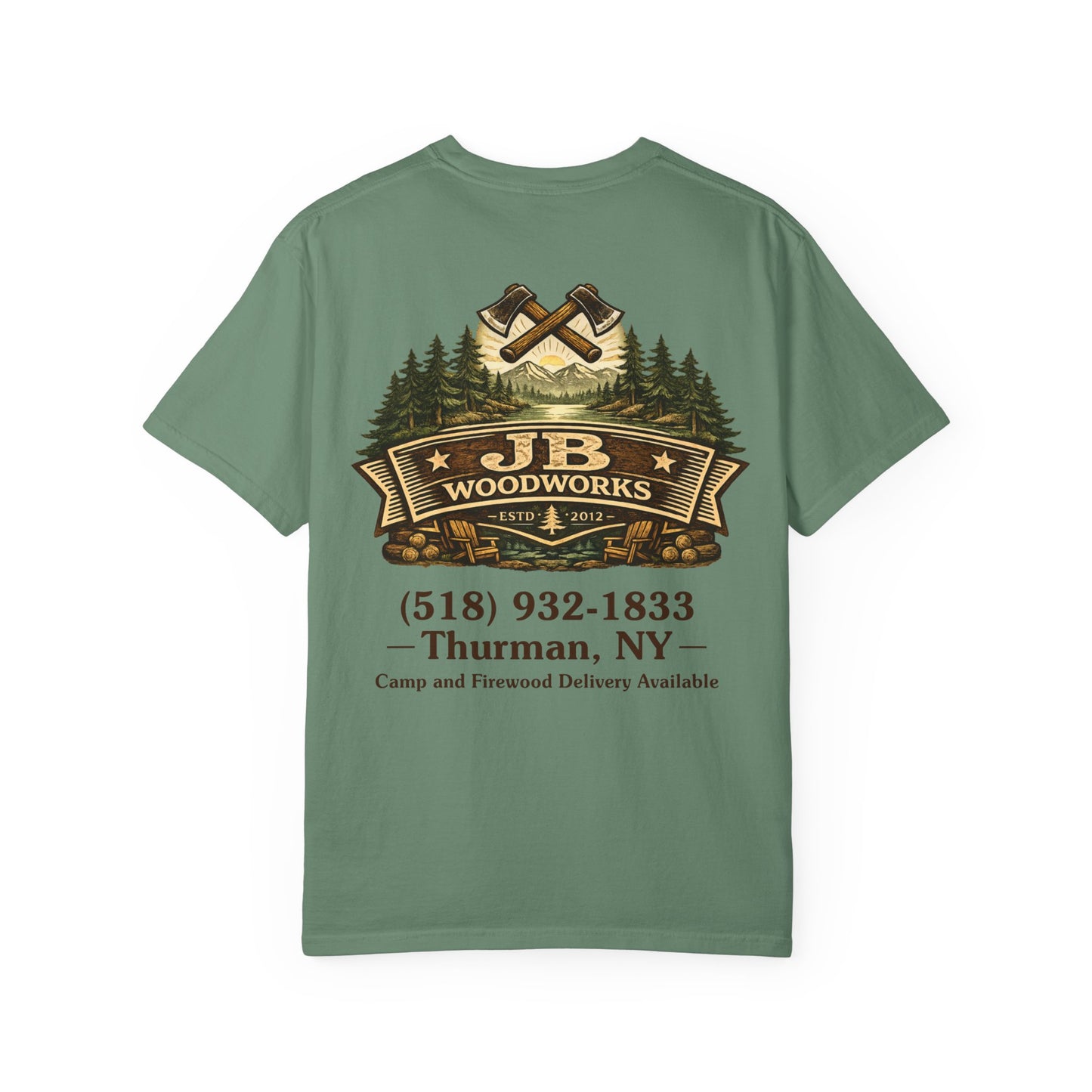 JB Woodworks Logo Pigment Dyed Comfort Colors T-shirt (3875)