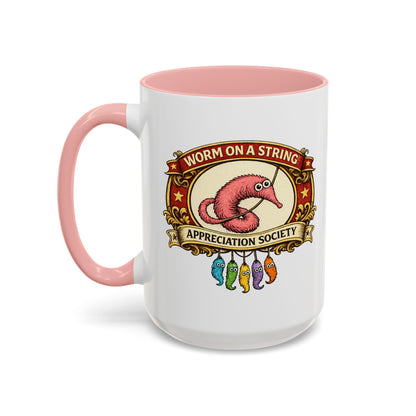 Worm on a String Appreciation Society Mug | Accent Coffee Mug 11/15oz (3898)