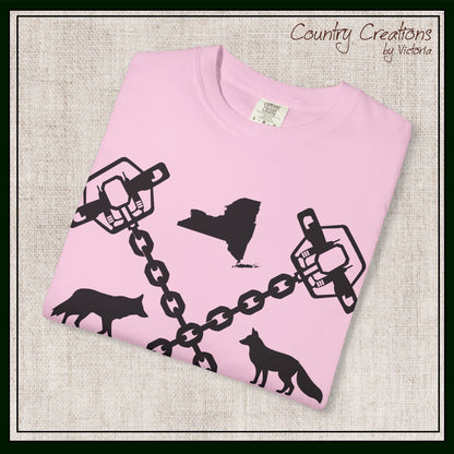 New York Trapper Unisex Comfort Colors T-Shirt – Hunter Lover Gift, Rustic Outdoor Graphic Tee (P6028)