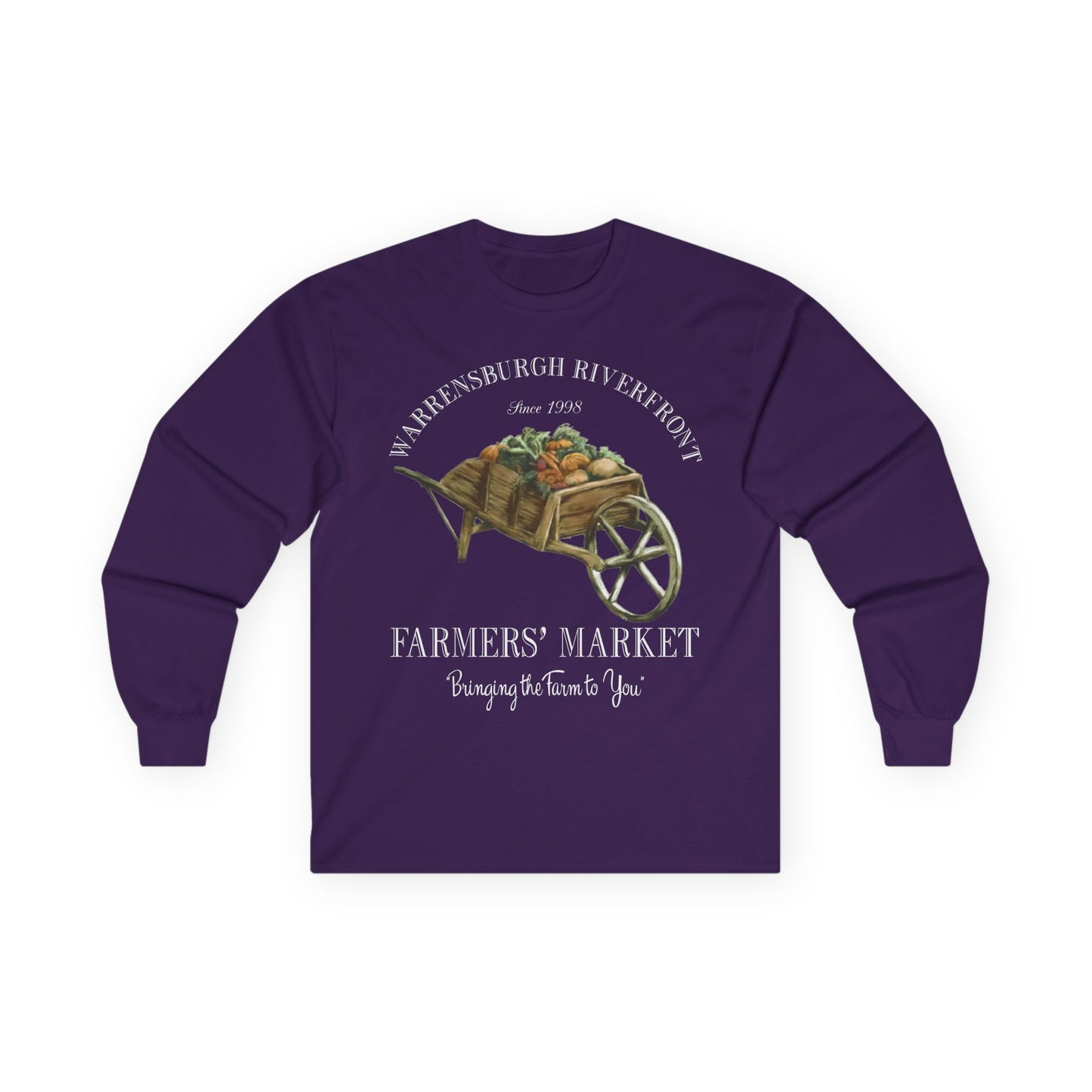 Warrensburgh Riverfront Farmers Market Unisex Long Sleeve Tee (P-6011)
