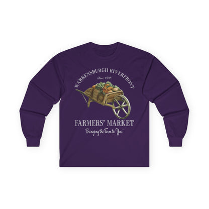 Warrensburgh Riverfront Farmers Market Unisex Long Sleeve Tee (P-6011)