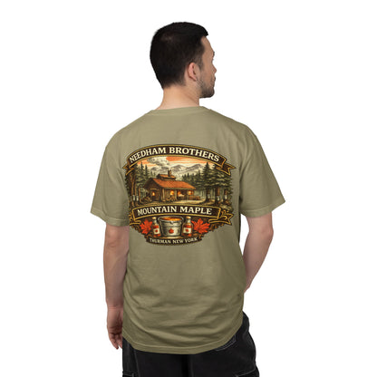 Needham Brothers Mountain Maple Short Sleeve T-Shirt, Comfort Colors Pigment Dyed Tee(3891)