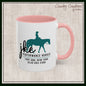 JKE Performance Horses Ceramic Color Accent Coffee Mug (3969)