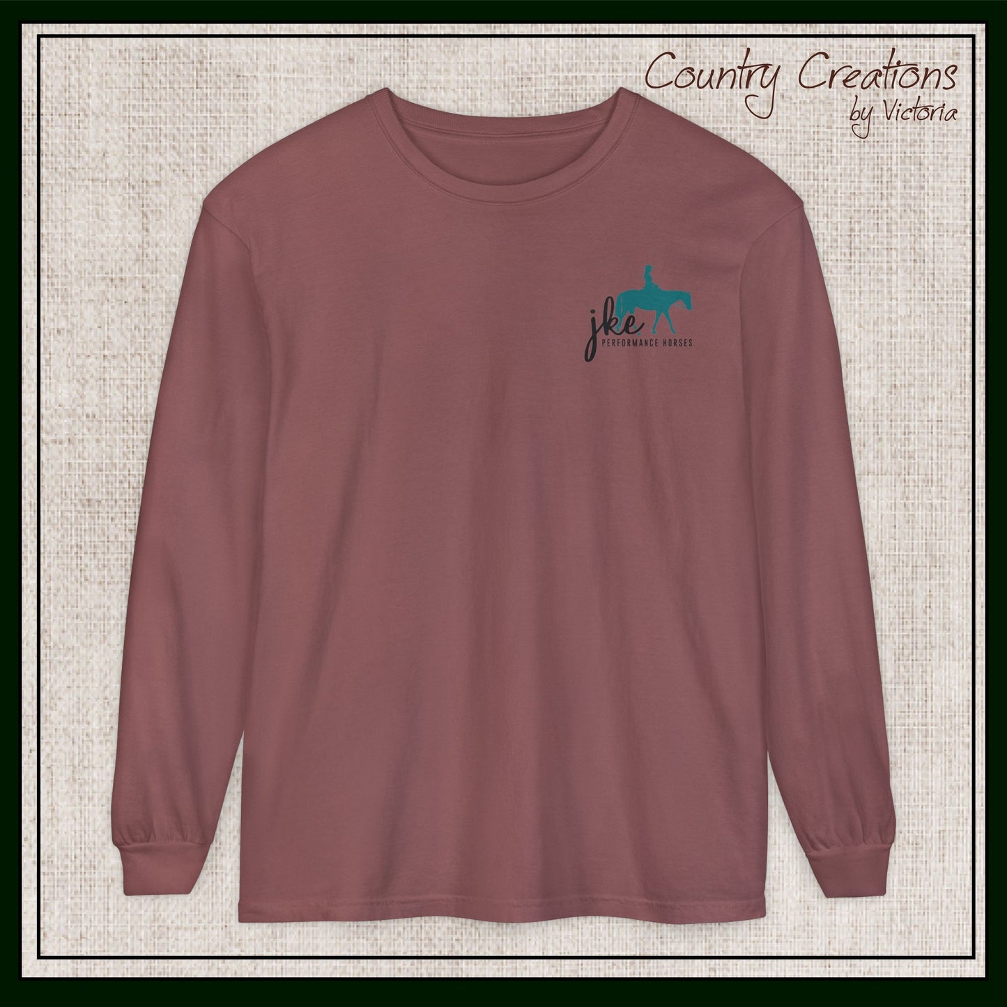 JKE Performance Horses Long Sleeve Comfort Colors® T-Shirt (3968)