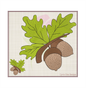 Acorn with Oak Leaf Machine Embroidery Design | Nature Home and Garden Embroidery | Tree and Forest Theme | 8 Sizes (0791