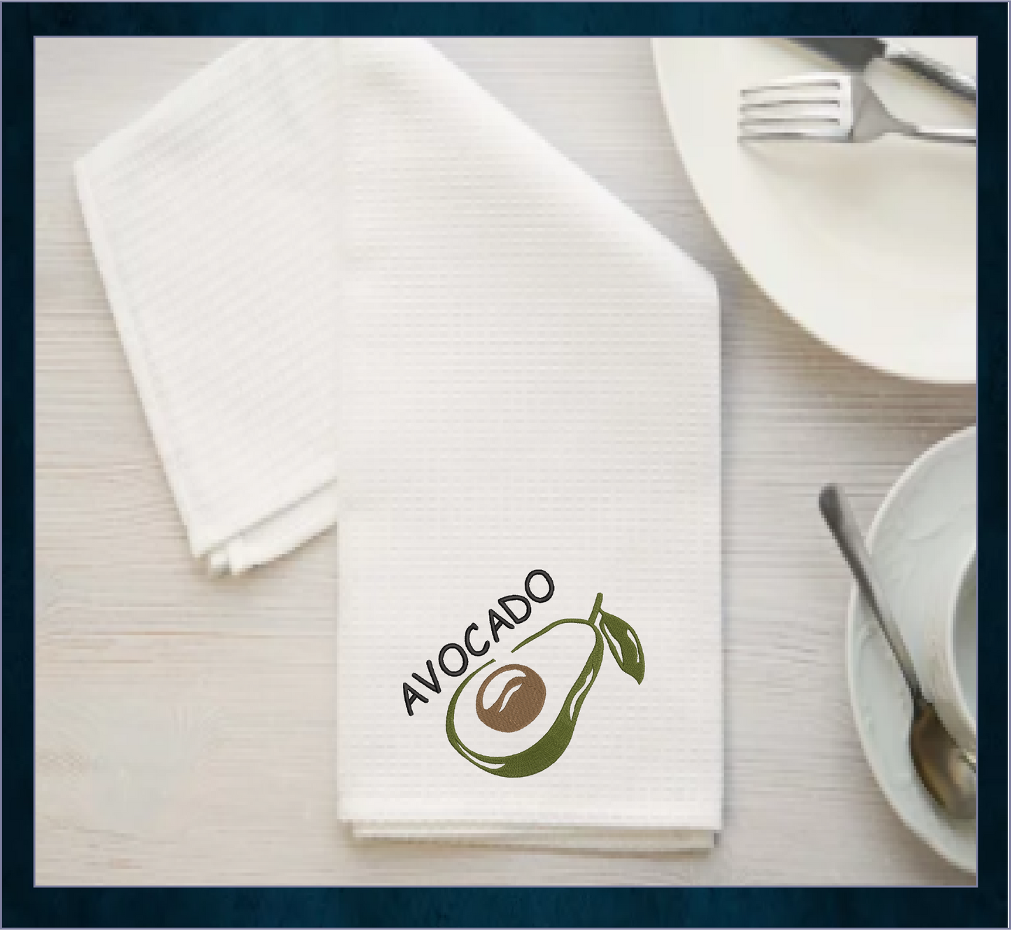 Avocado Machine Embroidery Design | Healthy Fruit Embroidery | Avocado Line Art | Fruits and Vegetables | 8 Sizes (0942)