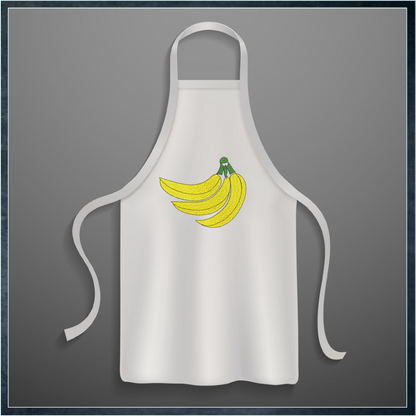 Banana Bunch Machine Embroidery Design | Summer Fruit Artistic Drawing | Fruits and Vegetables Design | 8 Sizes (0943)