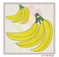 Banana Bunch Machine Embroidery Design | Summer Fruit Artistic Drawing | Fruits and Vegetables Design | 8 Sizes (0943)
