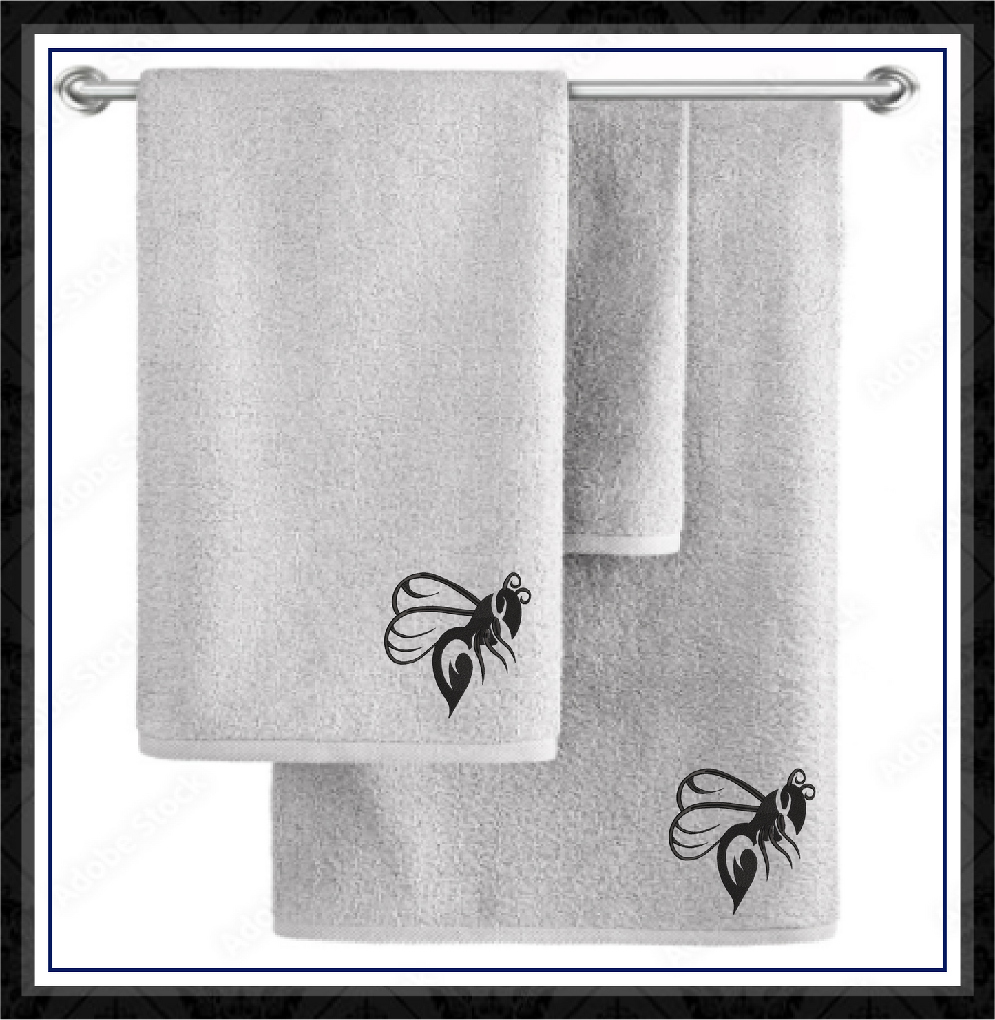 Bee Silhouette Machine Embroidery Design – Bumble Bee, Wasp & Hornet Outline Pattern – 10 Sizes (0116)