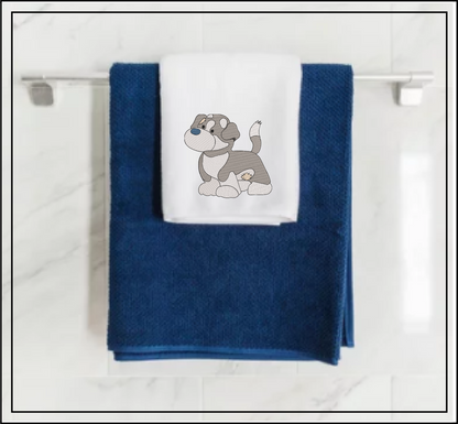 Stuffed Toy Dog Machine Embroidery Design for Babies and Kids | Vintage Plush Puppy Pattern | Blue Nose Tatty Teddy Inspired Design | 6 Sizes (0768)