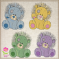 Toy Stuffed Lion Machine Embroidery Design for Babies and Kids | Vintage Plush Animal Lion Pattern | Blue Nose Tatty Teddy Inspired | 8 Sizes (0762)